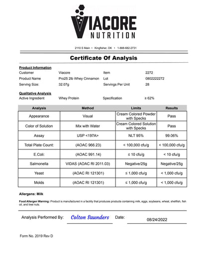 Vital Whey - Golden Cinnamon Swirl