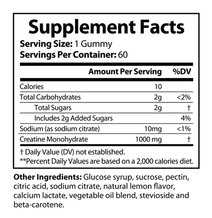 Super Creatine Gummies 1000mg