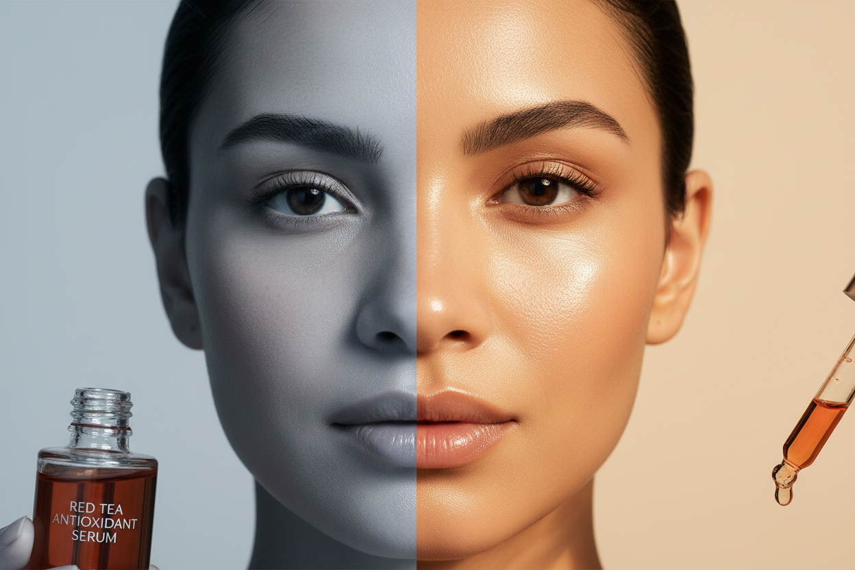Koko Avyara skin transformation - dull uneven skin to bright radiant glowing complexion